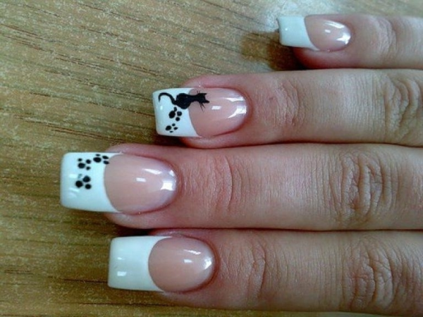 Рисунки на ногтях гелевой ручкой