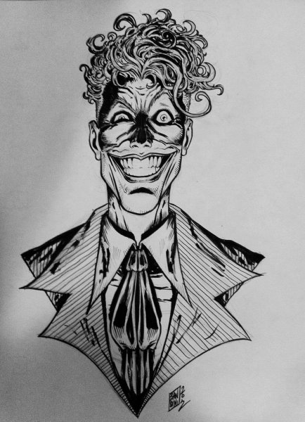 Джокер тату эскиз