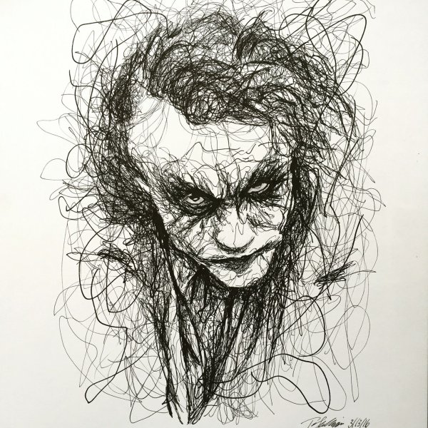 Тату Джокер скетч