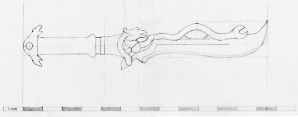 Нож из фар край 3 чертёж
