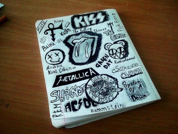 Тетради в рок стиле