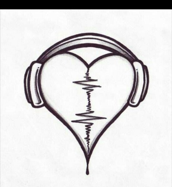 Эскизы тату для девушек сердце