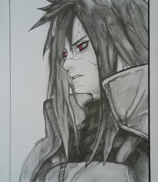 Мадара Учиха для срисовки