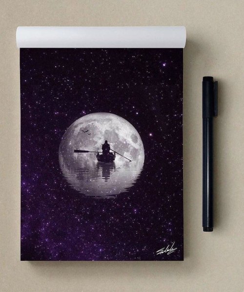 Космос на черной бумаге