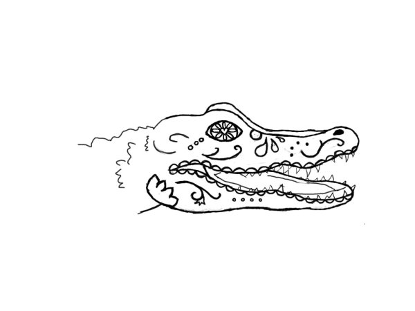 Голова крокодила