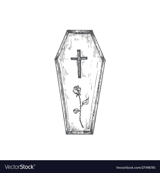 Гроб летает рисунок