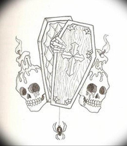 Тату гробик