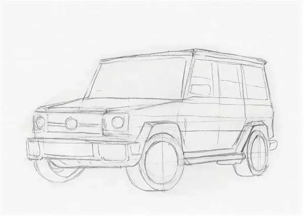 Mercedes Benz AMG g63 карандаш