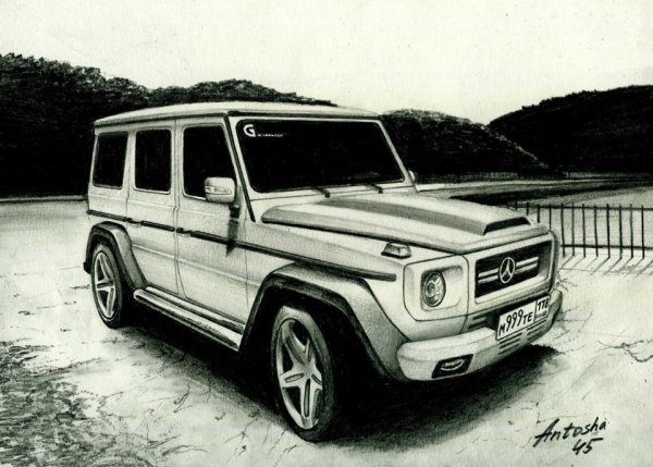 Раскраска Мерседес Гелик g63