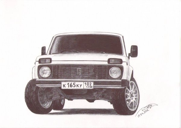 Мерседес g63 рисунок