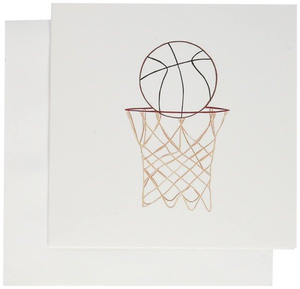 Рисунки баскетбола черной ручкой