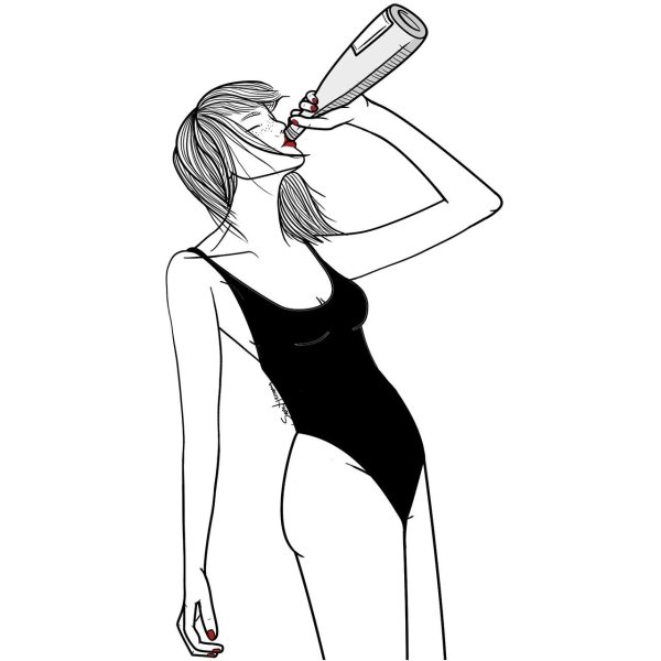 Ягодицы карандашом