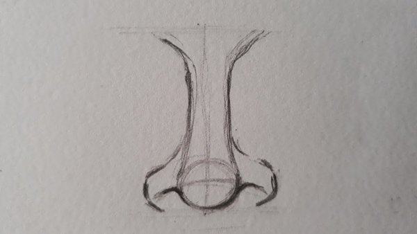 Части лица карандашом