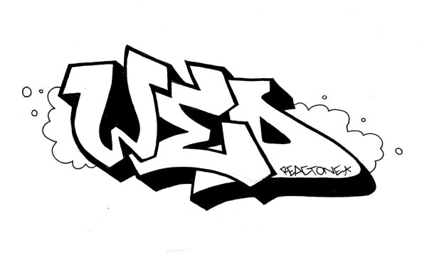 Граффити карандашом для начинающих