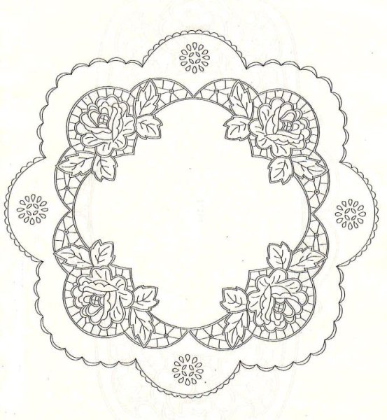 Салфетки Ришелье схемы