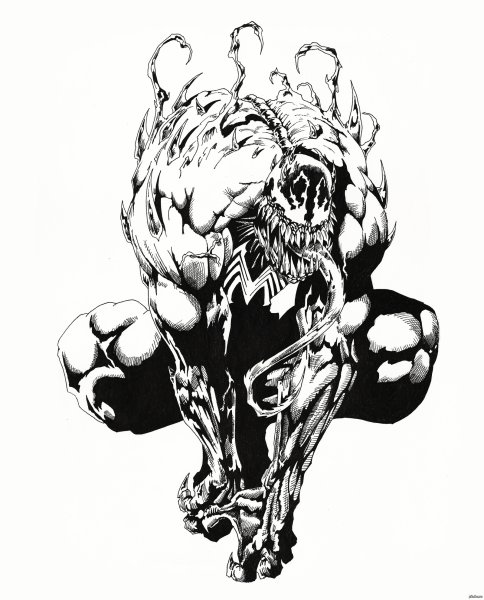 Веном тату эскиз