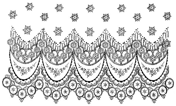 Узоры для точечной росписи кружево