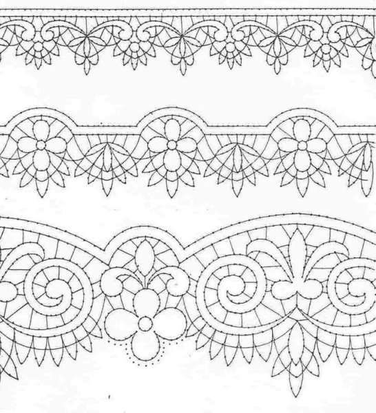Точечная роспись кружева