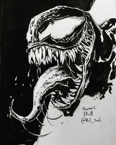 Веном черно