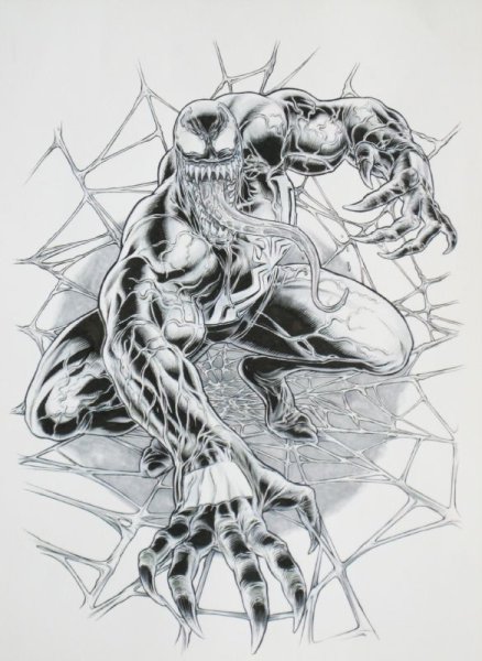 Веном эскизы Марвел