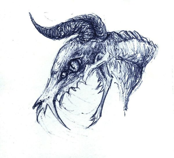 Демон рисунок