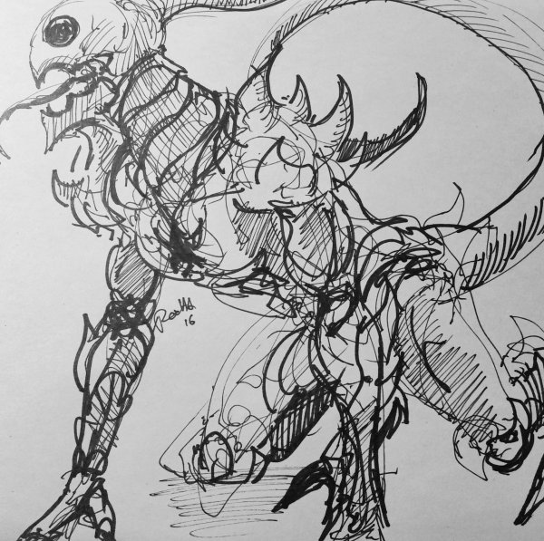 Рисунки скетч демон
