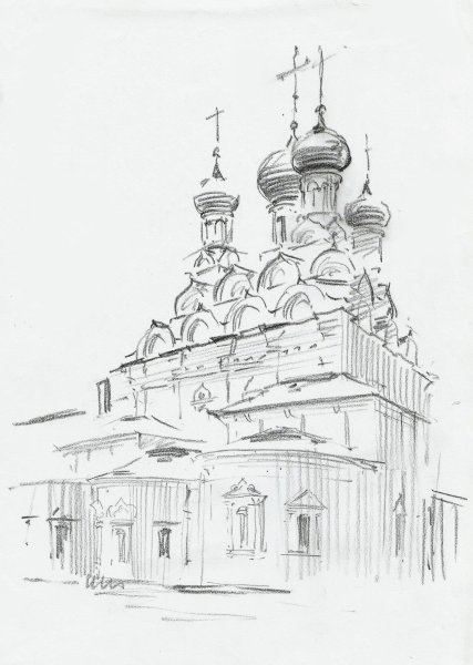 Храм Никольский набросок