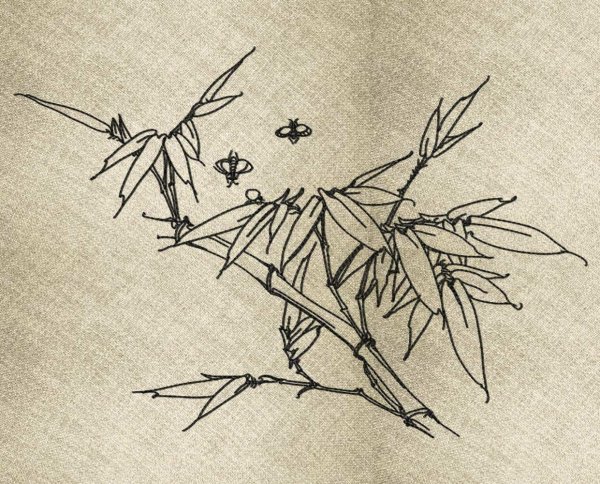 Вышивка бамбук гладью