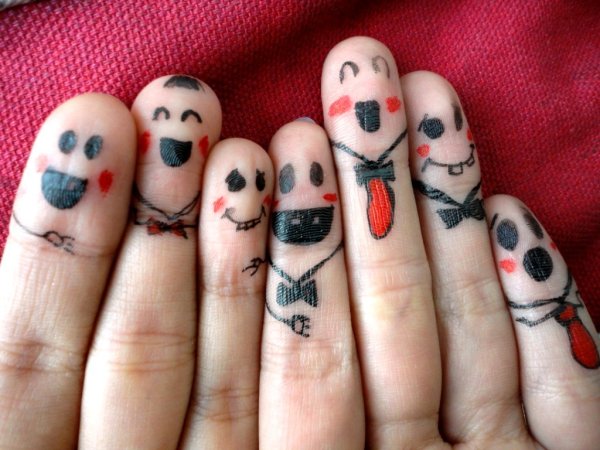 Разрисованные пальцы