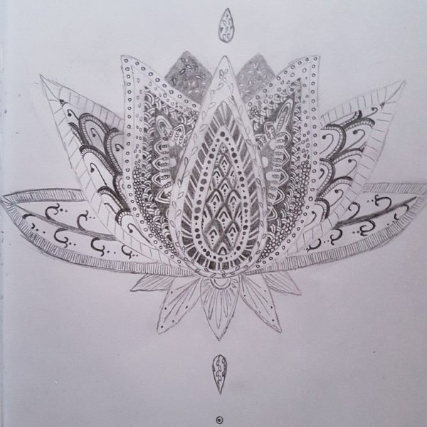 Дудлинг Лотос