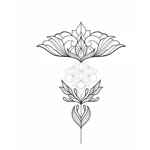 Лотос эскиз