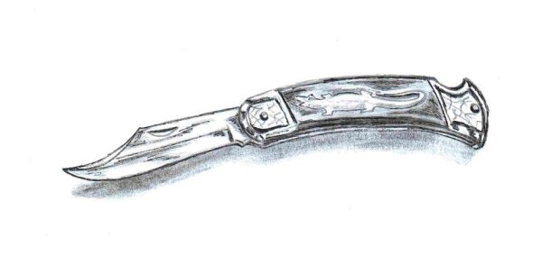 Перочинный нож раскраска