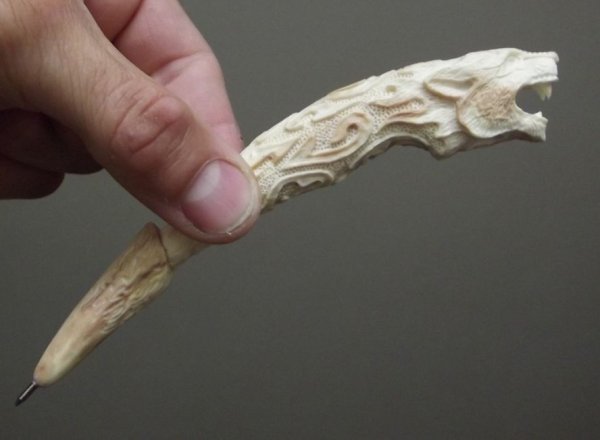 Ножи с костяными рукоятками старые