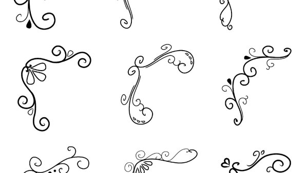 Вензеля цветы