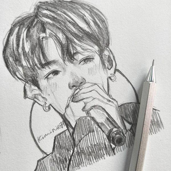 БТС скетчи Чонгук