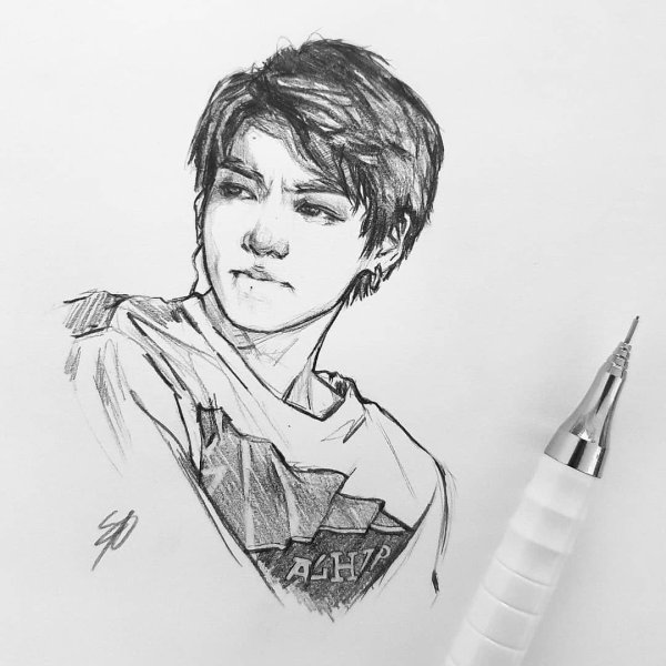 Никки скетч БТС Чонгук