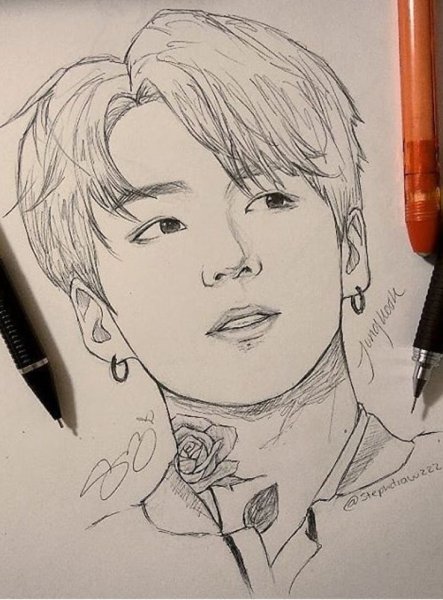 BTS для срисовки Чон Чонгук