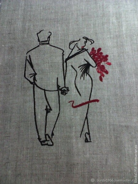 Влюбленная пара рисунок