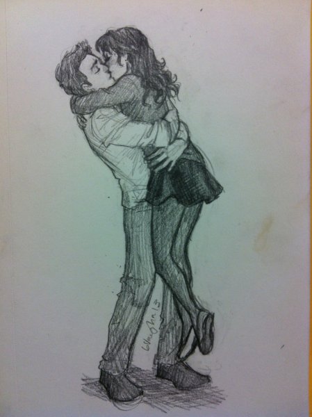 Парень и девушка рисунок