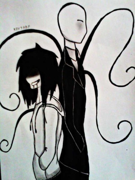 Легкие рисунки СЛЕНДЕРМЕНА