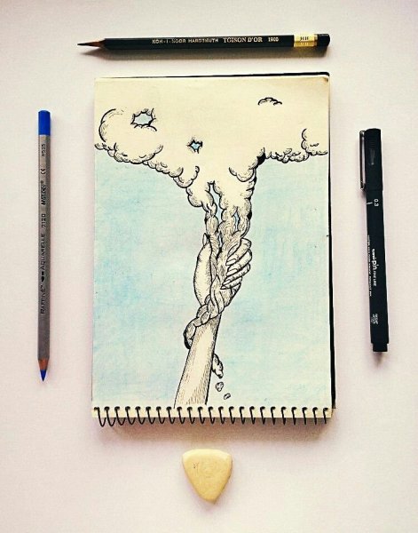 Легкие рисунки для скетчбука