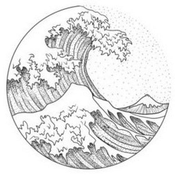 Волна рисунок