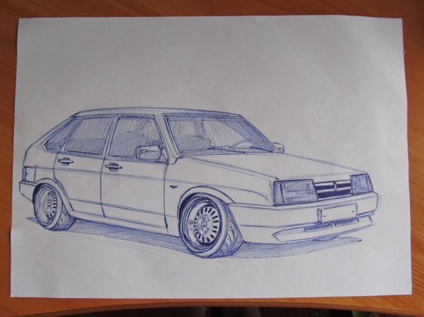 ВАЗ 2109 рисунок