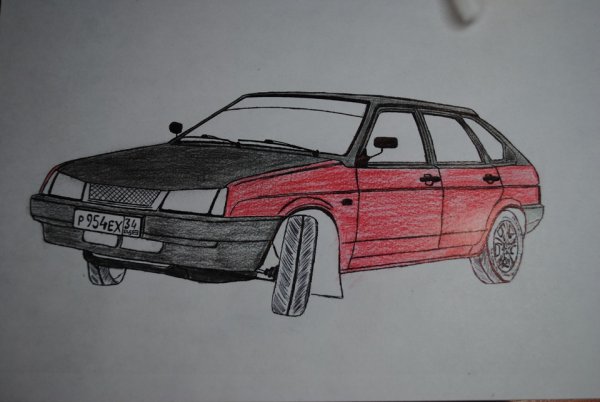 ВАЗ 2109 рисунок