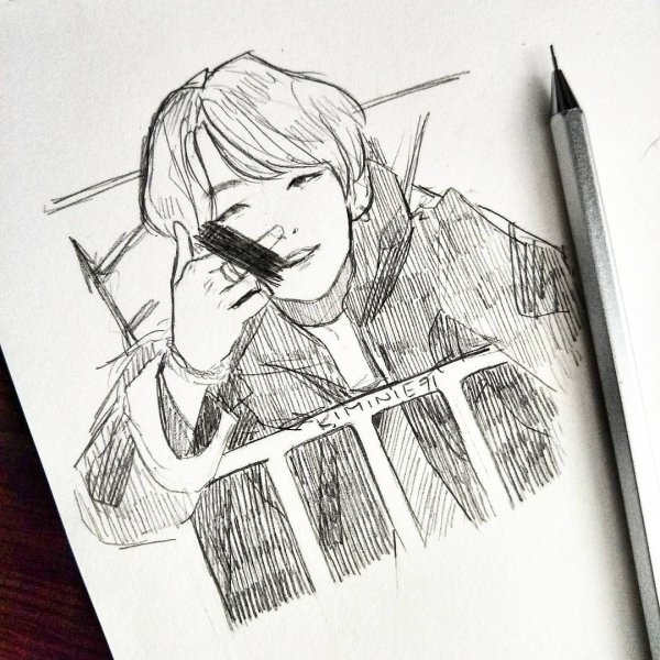 Скетчи БТС Юнги