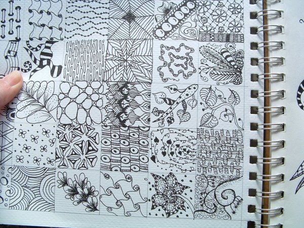 Рисунки чёрной ручкой