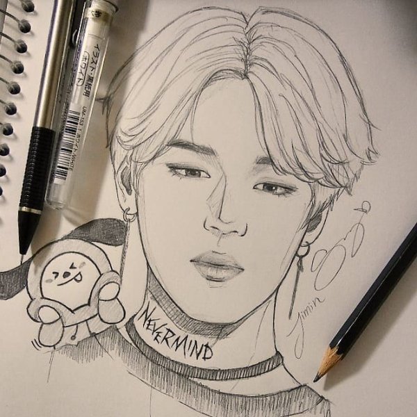 Скетчи BTS suga