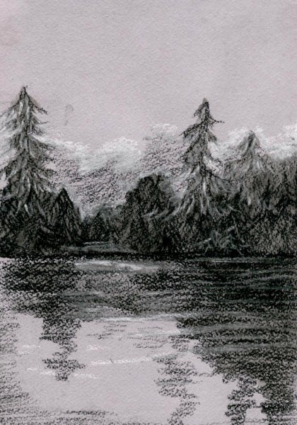 Пейзаж в графике