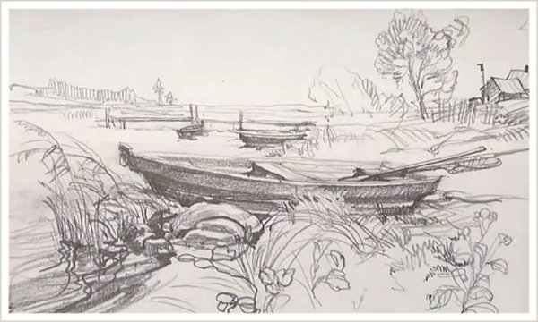 Река набросок