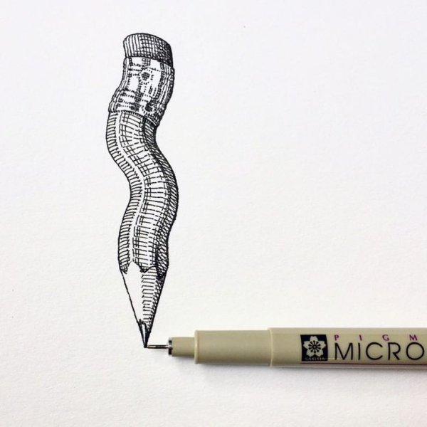 Рисование точками ручкой